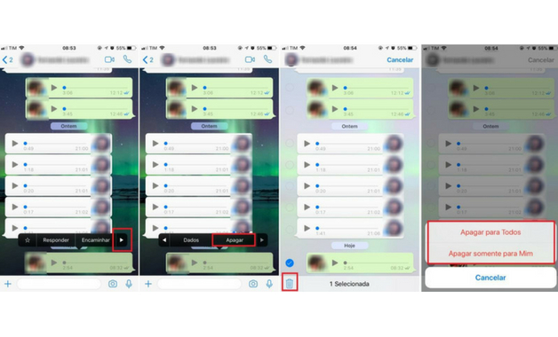 Como apagar áudio do WhatsApp